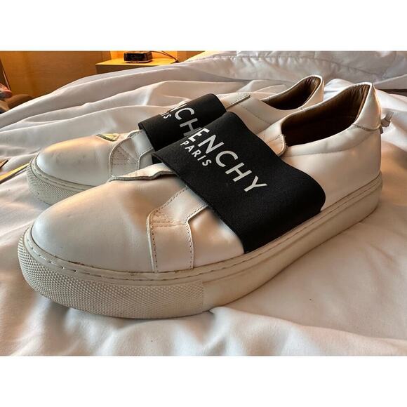 Givenchy White Urban Street sneakers leather elastic band Slip On Sneakers 44 main image 7
